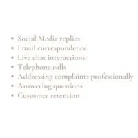 I will do fulltime email handling and customer support